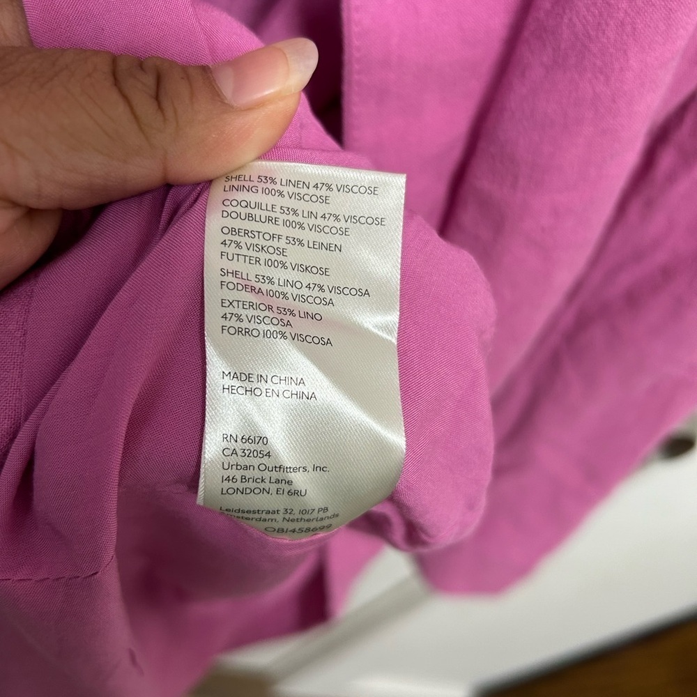 Free People Vibrant Pink Blazer(NWOT) - Picture 7 of 9